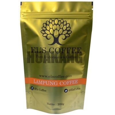 PETAL / PE Coffee Packaging Bags Aluminum Materials 9 Colors Printing