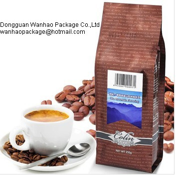 Various Colorful Metalized Film Coffee Packaging Bags , Laminated PET / AL / PE Material